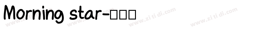 Morning star字体转换